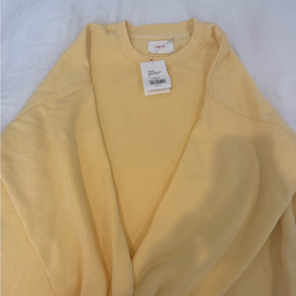 XiRENA Vibrant Yellow Crew Neck Sweater